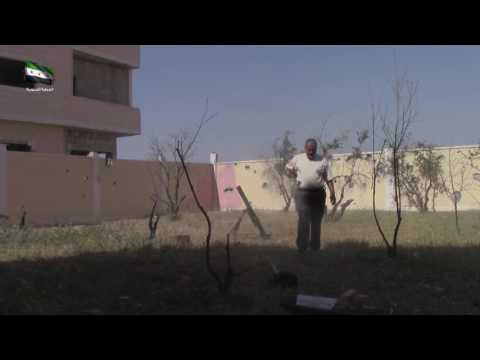 استهداف مقرات النظام بقذائف الهاون من قبل لواء المعتصم بالله في مدينة درعا