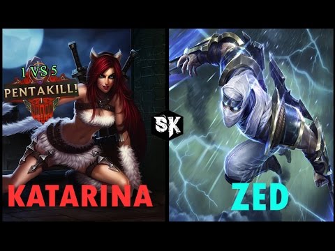 Katarina Pentakill 1 vs 5 | Plays by Spawnmk2 | Season 7 | League of Legends