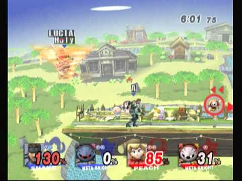 SSS - Lucia (Peach) + Cura (MK/Pikachu) vs Ally (Snake) + Holy (MK)