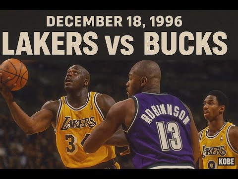 12/18/1996 Lakers vs.  Bucks Kobe Bryant Full game