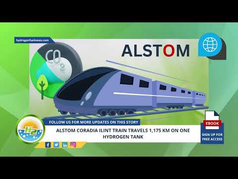 Alstom Coradia iLint train travels 1,175 km on one hydrogen tank