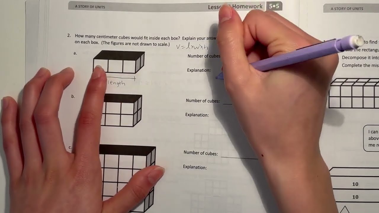 Eureka Math Grade 5 Module 5 Lesson 2 Homework | #mathwithaubrey #answers