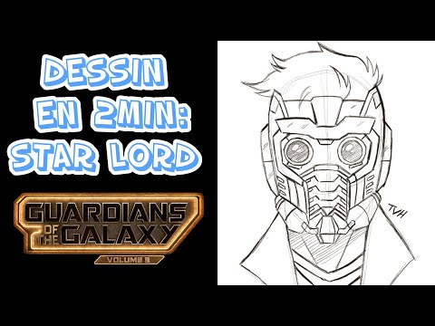 Dessin en 2 min: Star Lord - Les Gardiens De La Galaxie