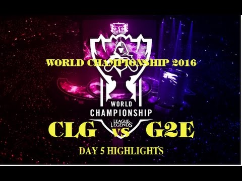 [LOL World Championship 2016] CLG vs G2 Esports Highlights- Day 5 Group A(Oct 7,2016)