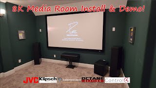 8K Dolby Atmos Theater Install & Demo! JVC, Klipsch, Kaleidescape, Control4, Denon - Houston, TX