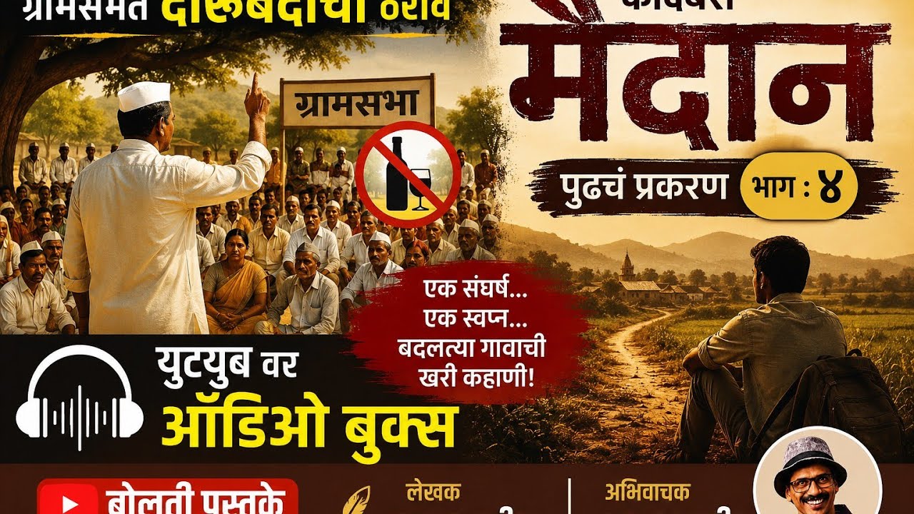 मैदान : भाग ४ : लेखक दशरथ पाटील : राजकारण कबड्डी आणि गाव ?