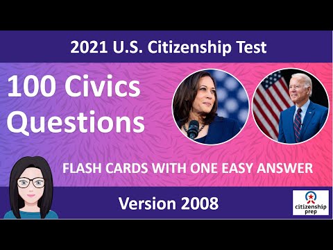 [New 2021 🗽] 100 civics questions and answers for the US citizenship interview 2021 // Easy answers