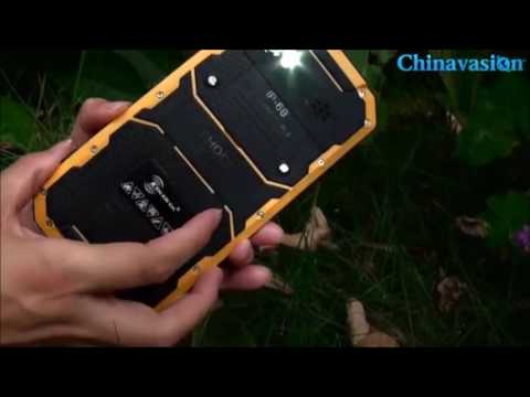 KENXINDA FLATTOP W9 Rugged Smartphone Review -- Waterpoof Test, Drill Test.