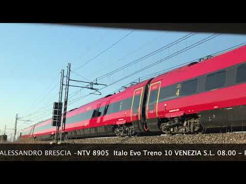 NTV 8905  ITALO EVO TRENO 10  VENEZIA S.L.08.00 - PADOVA 08:35 - NAPOLI C.LE 13:20 21.02.2020