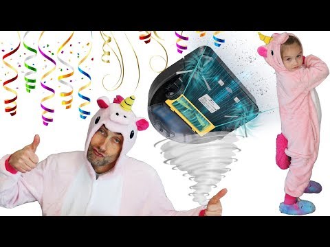 Un lendemain de fête, on n'a pas envie de faire le ménage. L'aspirateur robot travaille pour nous !