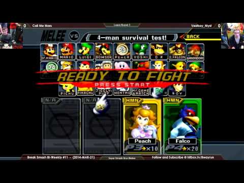 Break Smash #11   SSBM L3   Call Me Mars VS Vestboy Myst