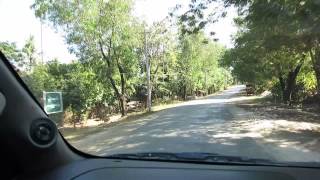 preview picture of video 'Ride through town to Resort, Ngapali, Burma, 2015-01-23'