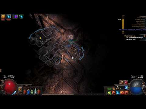 Path Of Exile - 3.4 Delve Niko's Explosives Quest  How to Find Fractured Wall