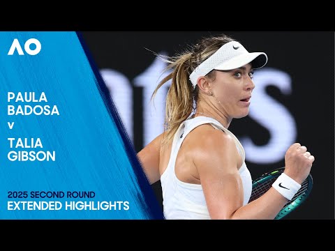 Paula Badosa v Talia Gibson Extended Highlights | Australian Open 2025 Second Round