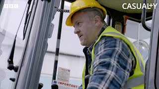 Digger Smashes Through Hospital Walls! | Casualty
