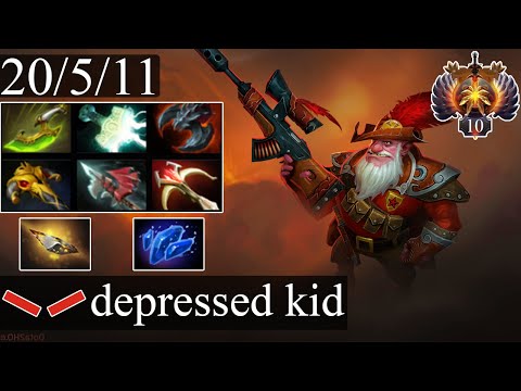 HR.kiyotaka - Sniper | Midlane Gameplay Dota 2 Patch 7.32e