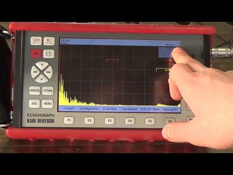 UT Justierung Winkelprüfkopf am K1