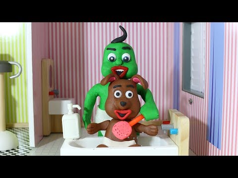 Green Baby - Episode 92 - Spa Pets Care - Stop Motion Cartoon For Kids