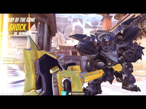 Shock Best Reinhardt in the world?! POTG! [ Overwatch Season 26 Top 500 ]