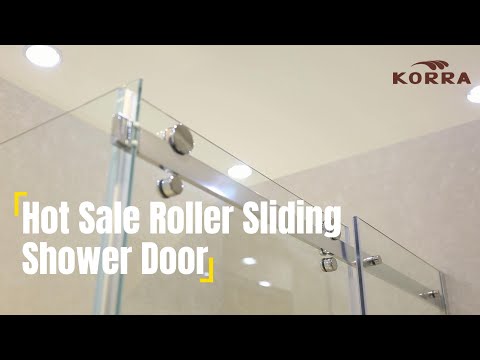 L08231 Rectangle Shape Roller Sliding Shower Enclosure from Korra Bath Ware