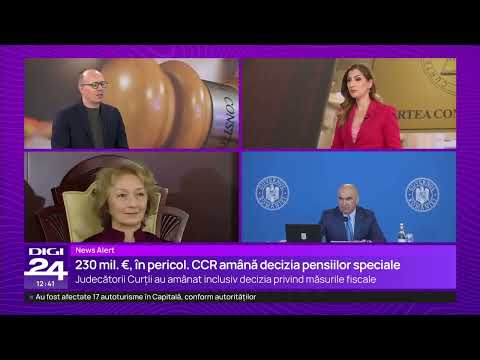 CCR a amânat din nou decizia pe reforma pensiilor magistraților