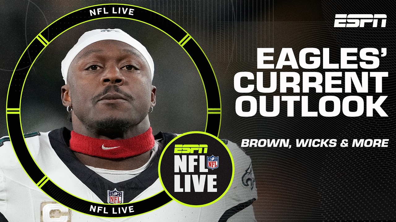 Eagles' WR room with A.J. Brown and Dontayvion Wicks 🏈 What's Philly's current outlook? | NFL Live