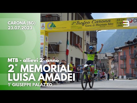 Giuseppe Palazzo (Scuola Mtb San Paolo d'Argon) vince il 2° Trofeo Carona tra gli Allievi 2° anno