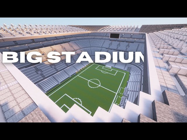 Big football / soccer Stadium - 1.20.1+ Minecraft Map