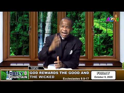 DAILY FOUNTAIN DEVOTIONAL GUIDE FOR OCTOBER 9 2020 - THE VEN. DR. EMMANUEL E. EGBULEFU