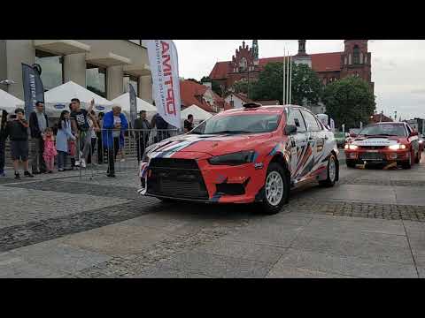 38. Rajd Podlaski przejazd uczestników przez Białystok