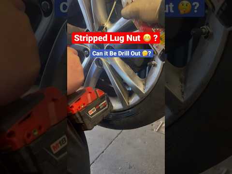 Stripped Lug Nut Can it be Drill Out ?