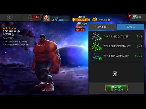 5 Star red hulk rank up marvel contest of champions.