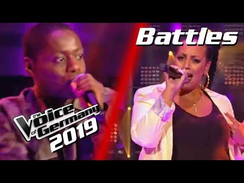 Rihanna - What's My Name? (Tyrone Frank vs. Janet Gizaw) | The Voice of Germany 2019 | Battles