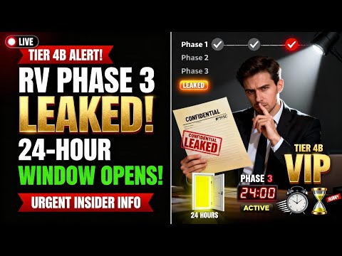 🚨 TIER 4B ALERT — RV Phase 3 Leaked! 24-Hour Window Opens 🔥💰 💥 Iraqi Dinar News Today