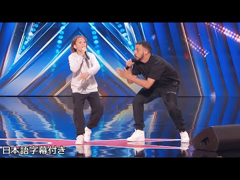 Father and son can Rap🎤 Flewnt And Inkabee's Talented rhyme | AGT 2024