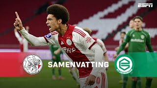 AARON BOUWMAN met zijn EERSTE GOAL voor AJAX 1️⃣⚽️ | Samenvatting Ajax - FC Groningen