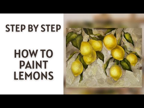 Lemon Painting Tutorial | Step By Step (ColorByFeliks)