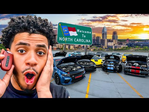 SCHNELLE AUTOS RENNEN DURCH NORTH CAROLINA ...