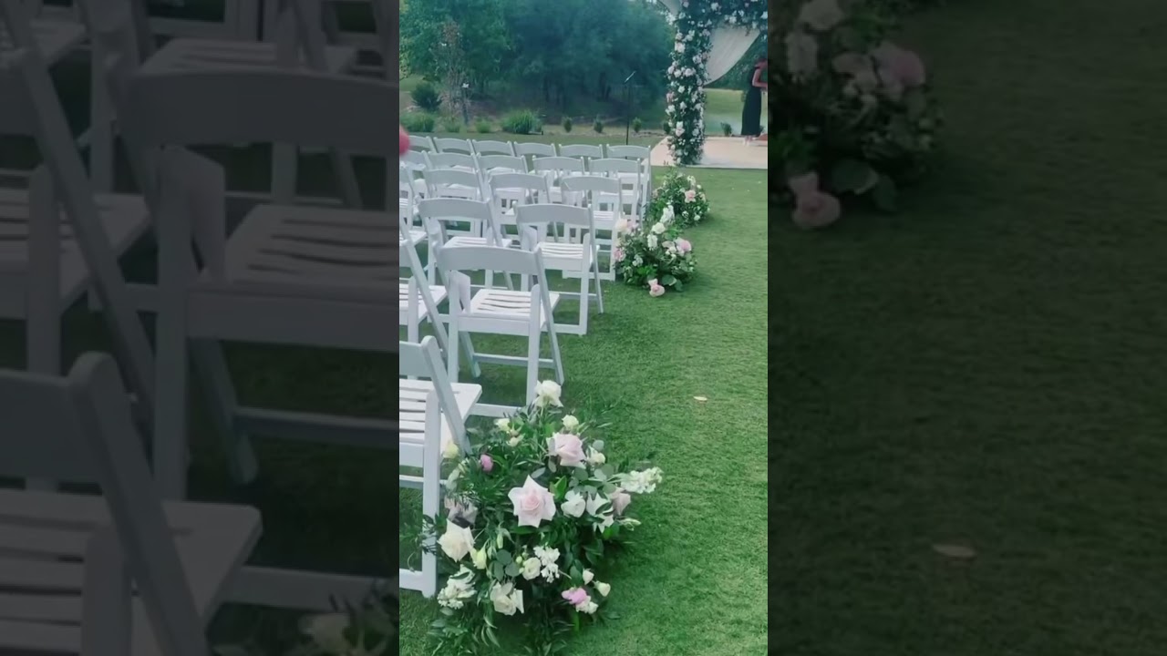 Ceremony flower hack! Re-use ceremony flowers for reception!