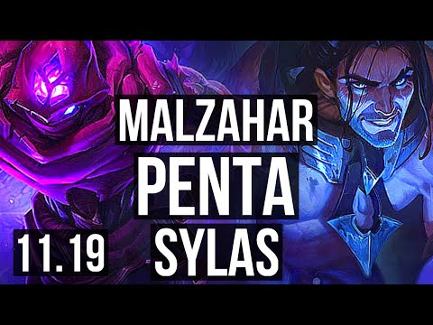 MALZAHAR vs SYLAS (MID) | Penta, Rank 8 Malz, 8/3/10, Dominating | EUW Grandmaster | v11.19