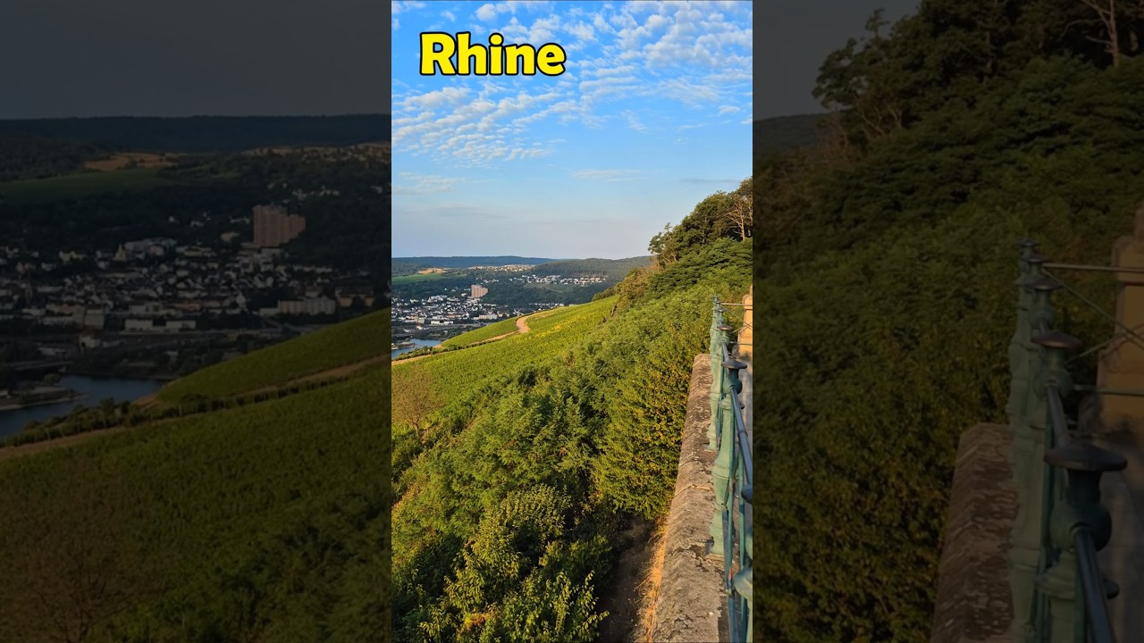 08: The Rhine at Rüdesheim from the Niederwald Monument