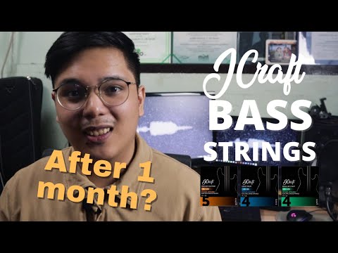 BUDGET BASS STRINGS AFTER 1 MONTH?! | JCraft Bass Strings - Review & Demo - PART II