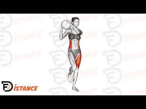 Exercice Russian twist à une jambe avec medecine ball