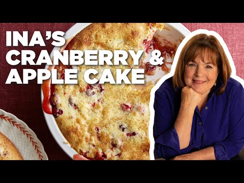 Ina Garten's Easy Cranberry and Apple Cake | Barefoot Contessa | Food Network