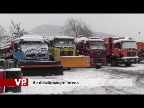 Se deszăpezeşte intens