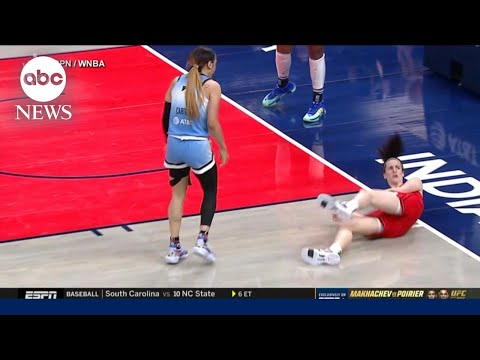 Fallout after Chennedy Carter fouls Caitlin Clark in WNBA game