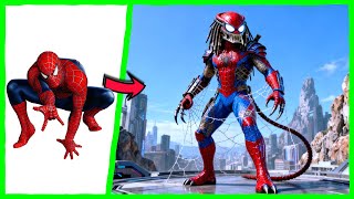 AVENGERS TRANSFORM TO ALIEN PREDATOR - VENGERS 🔥 All Characters (marvel & DC) 2025 🌟