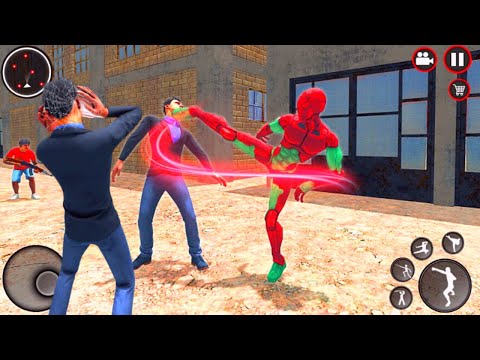 Mutant Spider Rope Hero Fight Flying Robot Hero Crime Simulator Android Gameplay