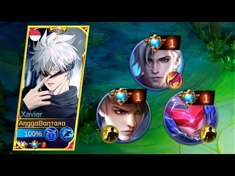 TOP 1 SUPREME XAVIER SOLO RANKED VS 3 COUNTER ASSASSIN | INTENSE MATCH🔥 - MOBILE LEGENDS