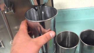 HAMILTON BEACH SCOVILL MILK SHAKE 3 SPINDLE MIXER BLENDER W/EXTRA STAINLESS CUP